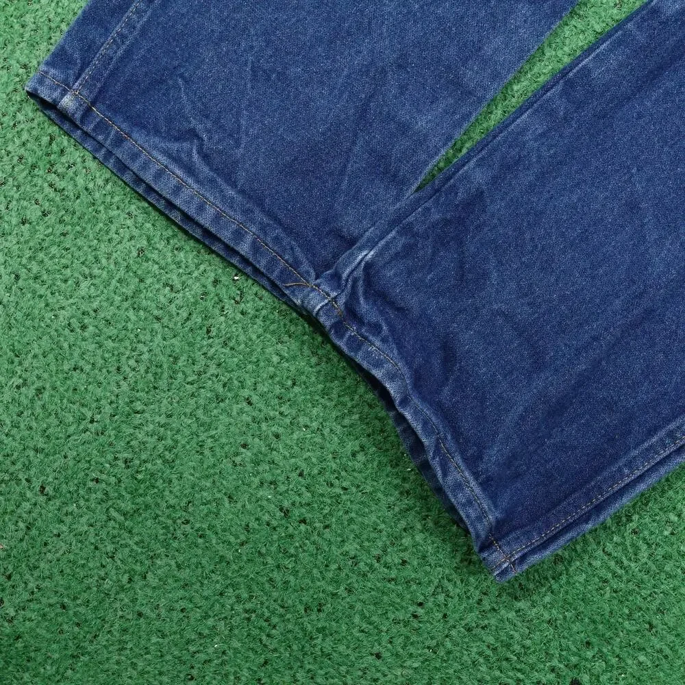 Vintage Wrangler Jeans 40x29 (42x30) Blue 13MWZ‎ Cowboy Cut Straight Leg Denim